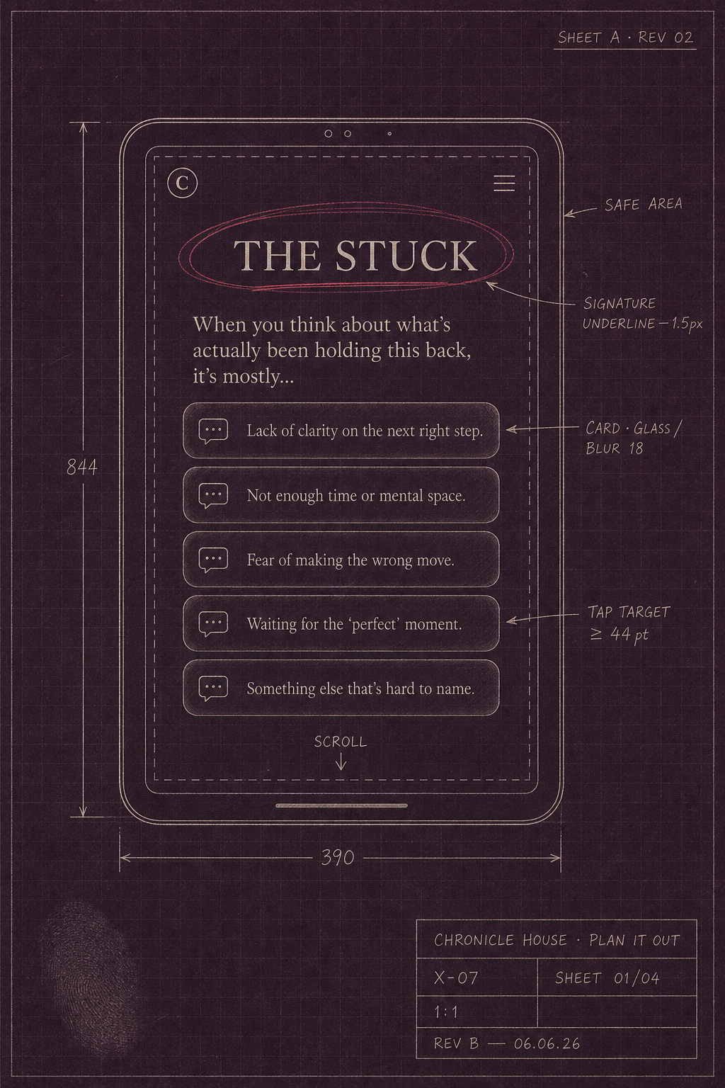 The Stuck plate X-07 — the recurring places teams get caught.